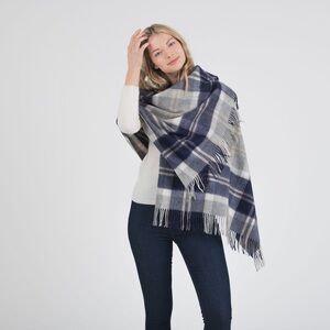 EDINBURGH 100% LAMBSWOOL TARTAN SCARF Size  27/72